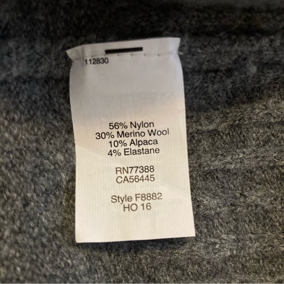 Madewell Gray High Neck Soft and Stretchy Sweater Wool and Alpaca Blend - Picture 6 of 9